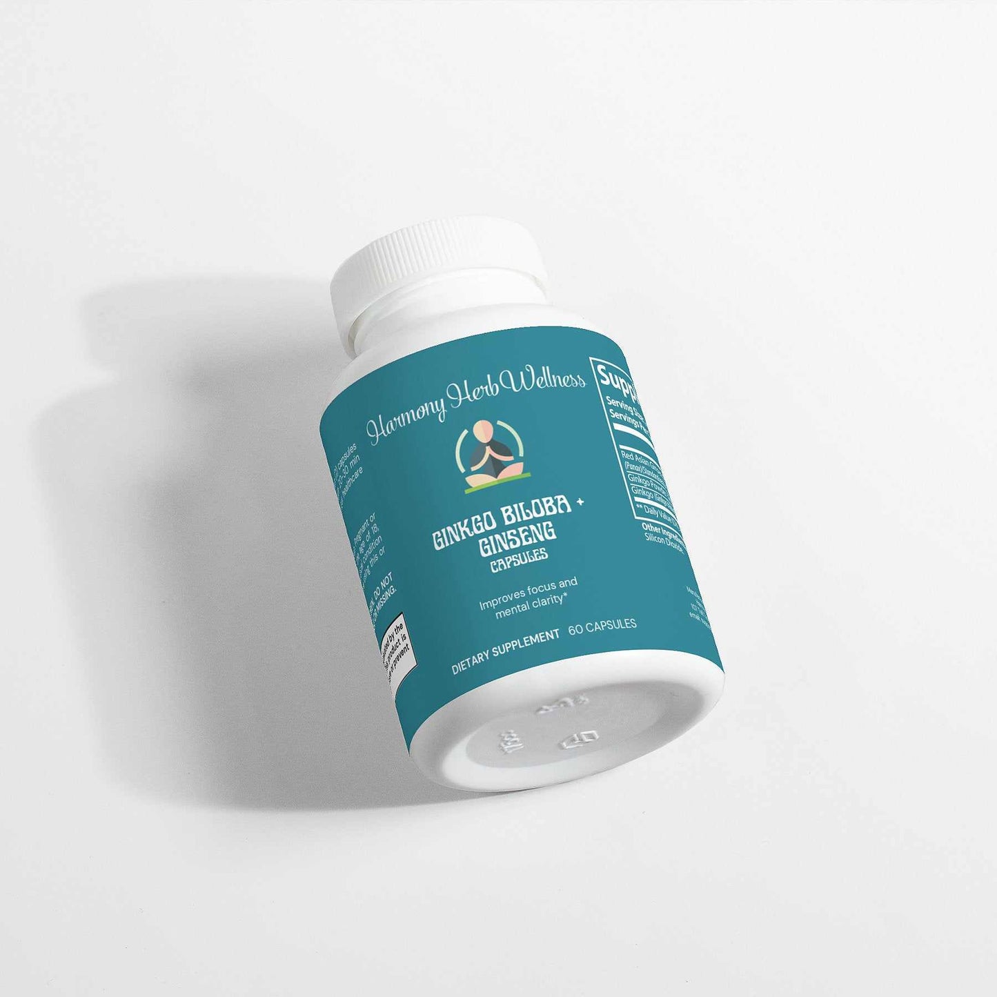 Ginkgo Biloba & Ginseng Supplement bottle