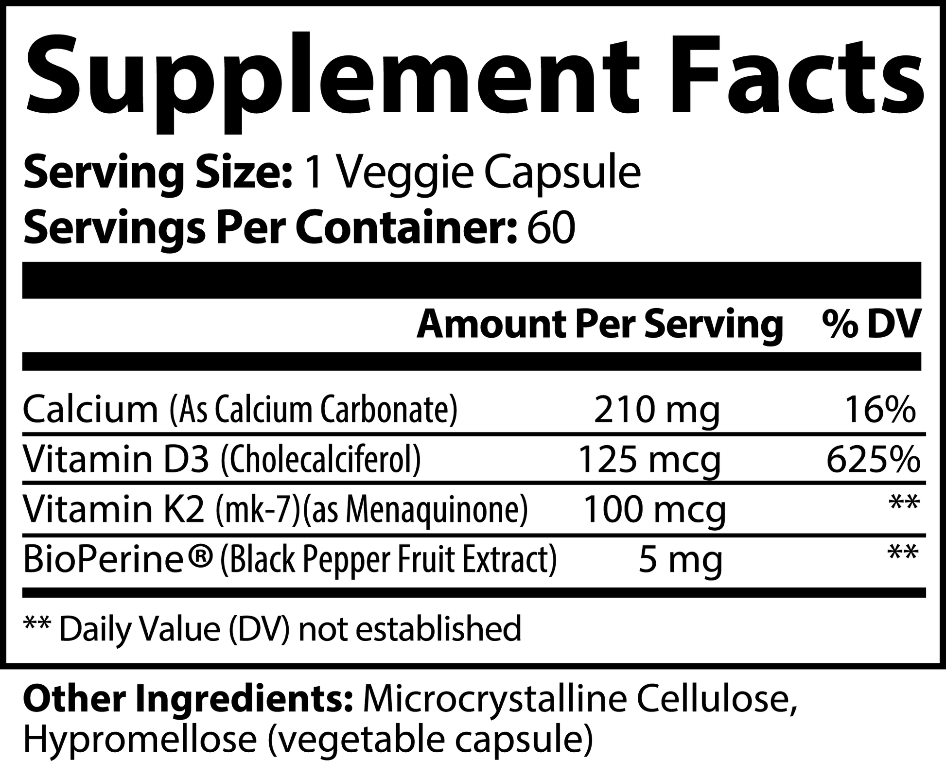 vitamin d3 with k2 5000 iu label